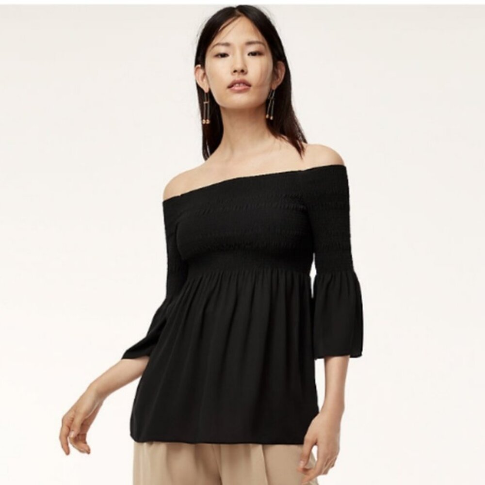 Aritzia Babaton Grantland Off Shoulder Blouse Size S